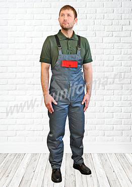 Полукомбинезон рабочий мужской арт. Р-05-137-ГР